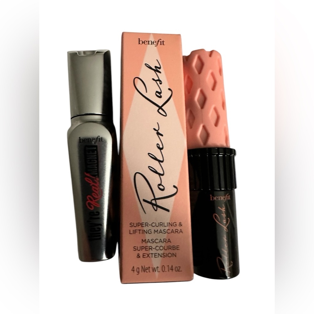 Bundle BENEFIT Minis Mascara Rollar Lash & they’re Real Magnet BLACK NEW